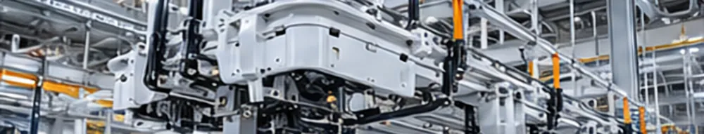 Custom overhead conveyor with body carriers in an automated assembly hall